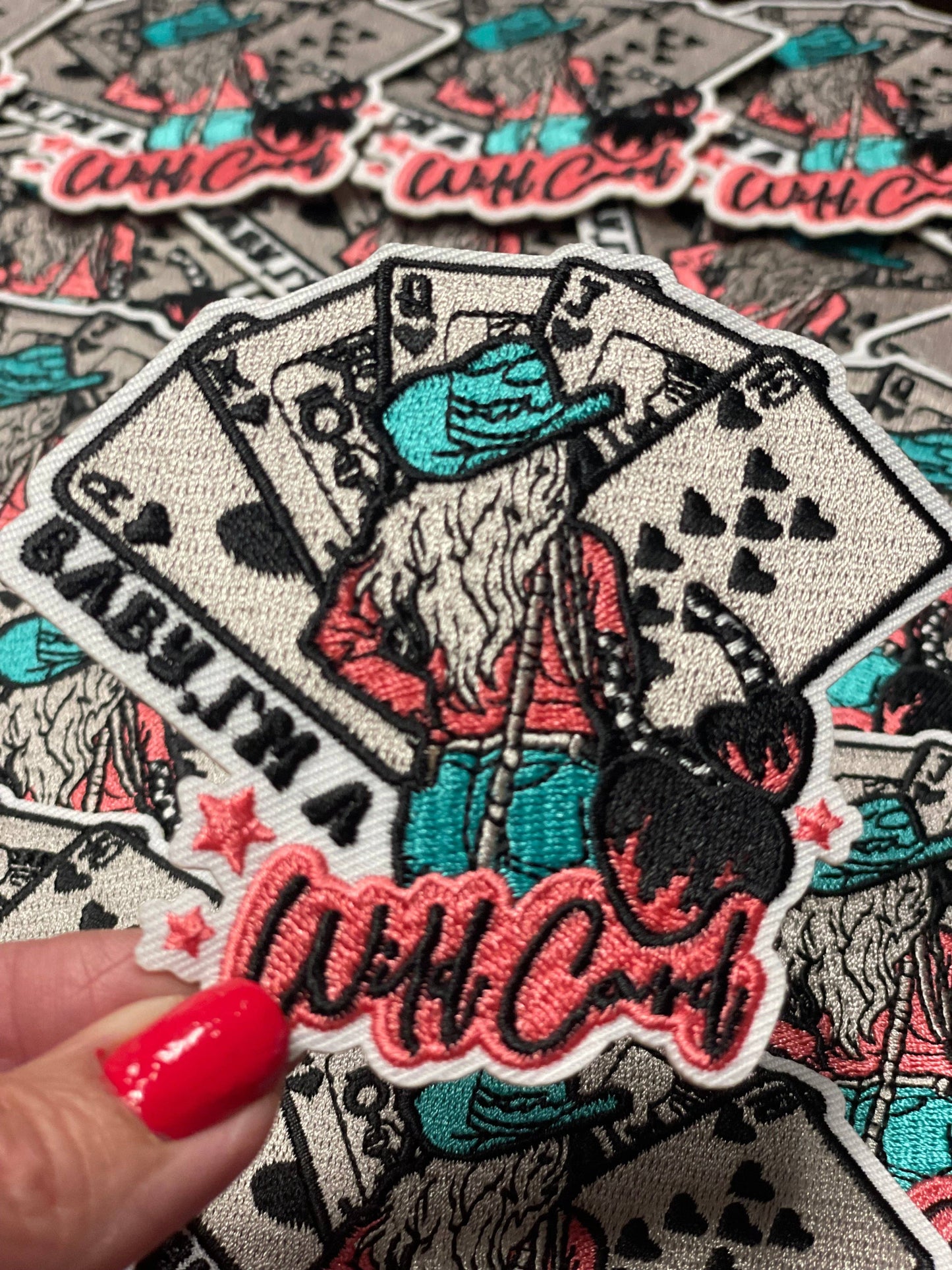 Baby, I'm a Wild Card Patch, Trucker Hat Patch, Boujee Patch, Cowgirl Patch, Western Patch, Pink Patch, Trendy Patch, Preppy Patch, Iron On Patch, DIY
