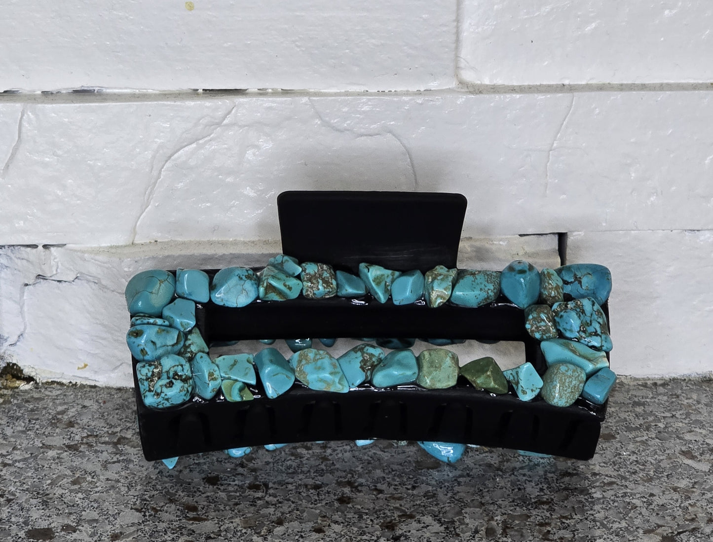 Custom Hair Claw Clip - 4" Turquoise