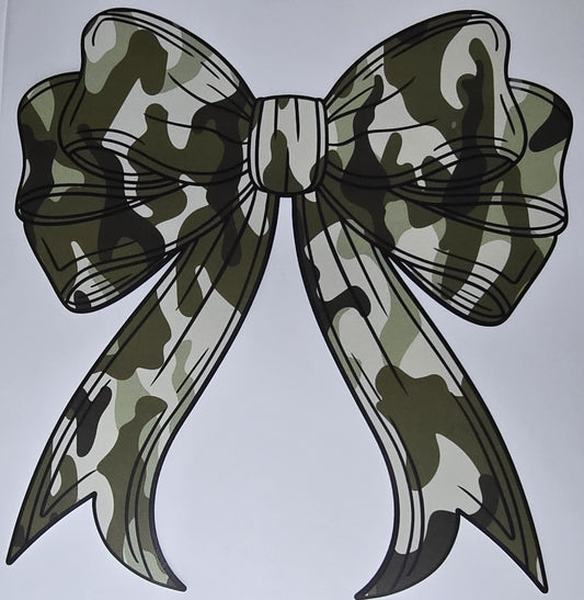 DTF Deer Hunt - Camo Hairbow thin graphic