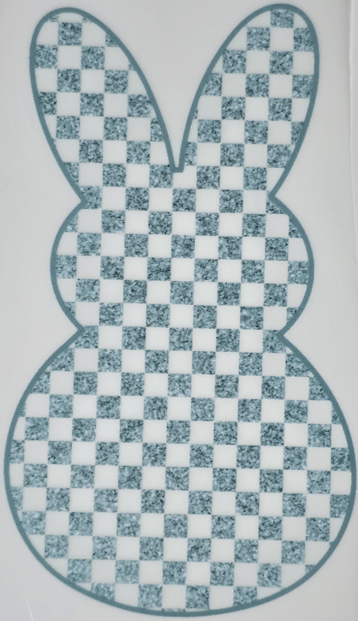 DTF Easter graphic - Single checkered Easter Bunny graphic