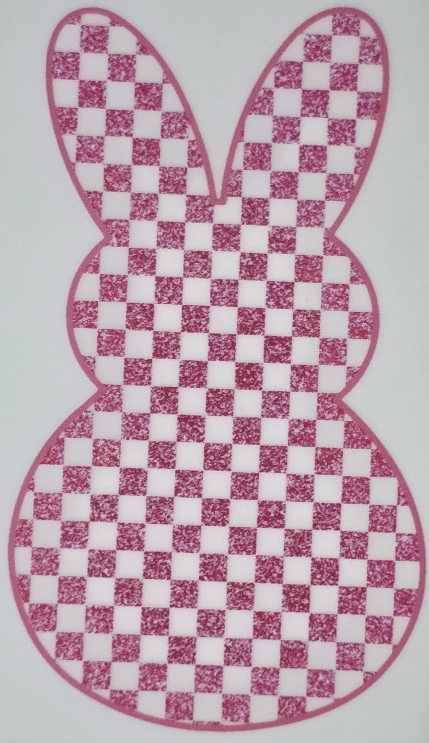 DTF Easter graphic - Single checkered Easter Bunny graphic