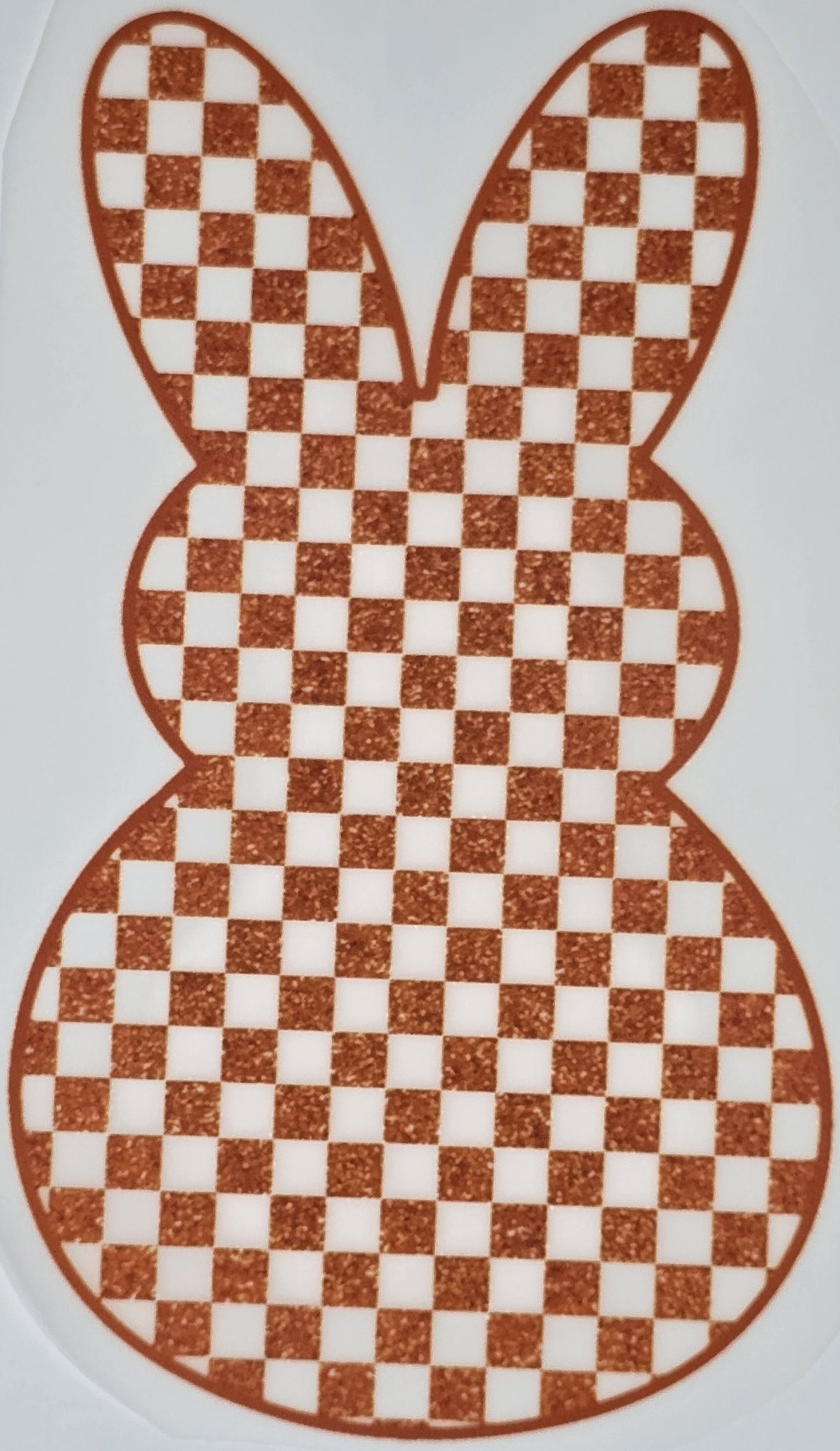 DTF Easter graphic - Single checkered Easter Bunny graphic