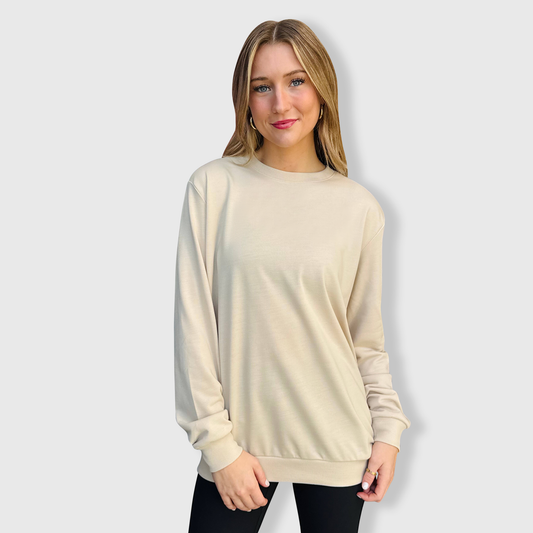 100% Polyester Sweatshirt Cotton-Feel