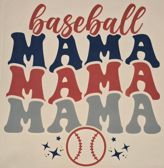 DTF Baseball "Baseball MAMA" multicolor