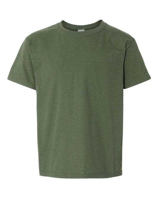 Gildan 64000B Youth Soft Style T-Shirt - Military Green