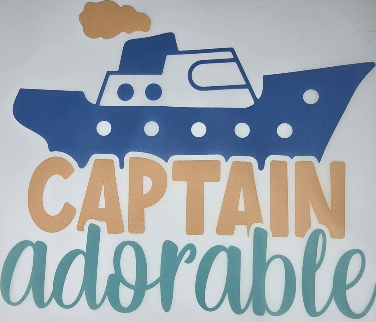 DTF Toddler "Captain Adorable" Ship