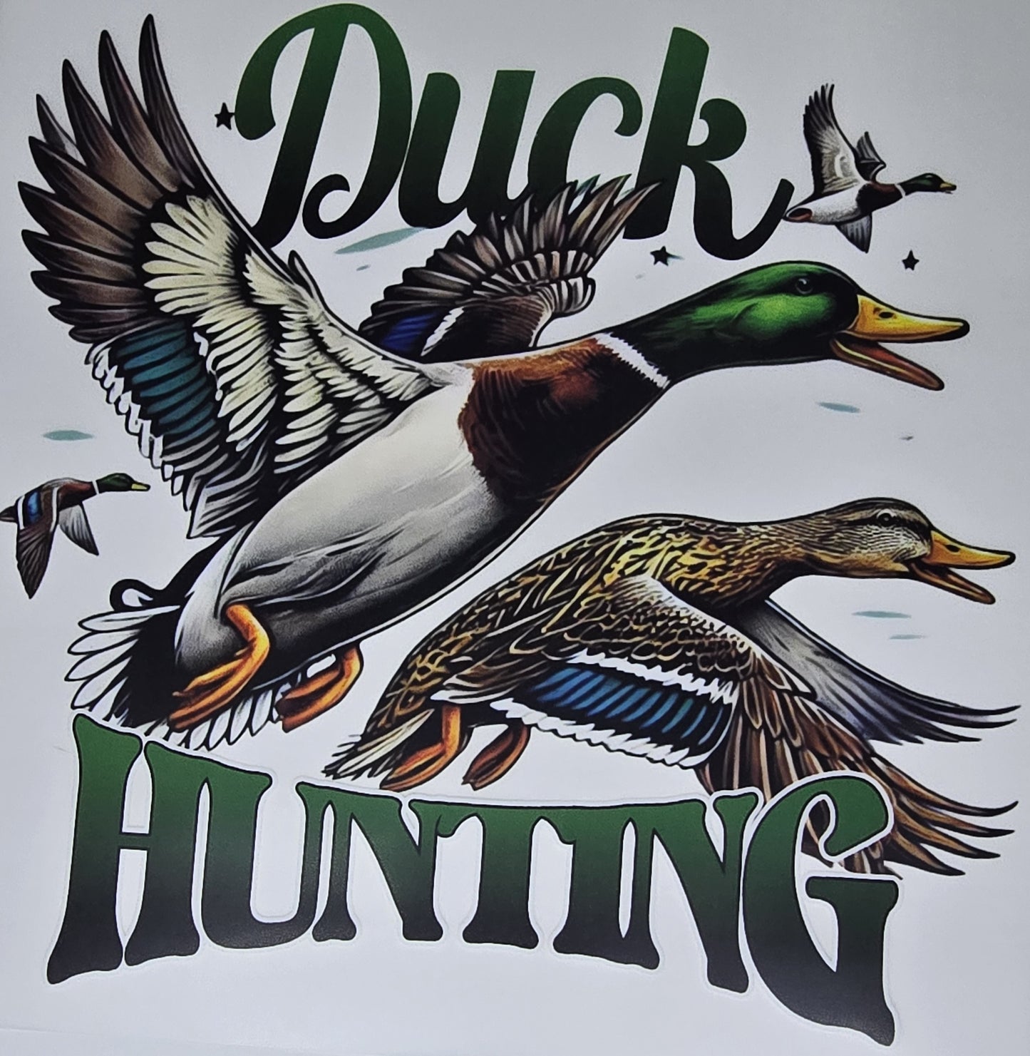 DTF Deer Hunt - "Duck Hunting" Flying Ducks graphic