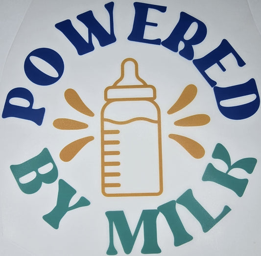 DTF Toddlers "Powered by Milk" Orange Bottle