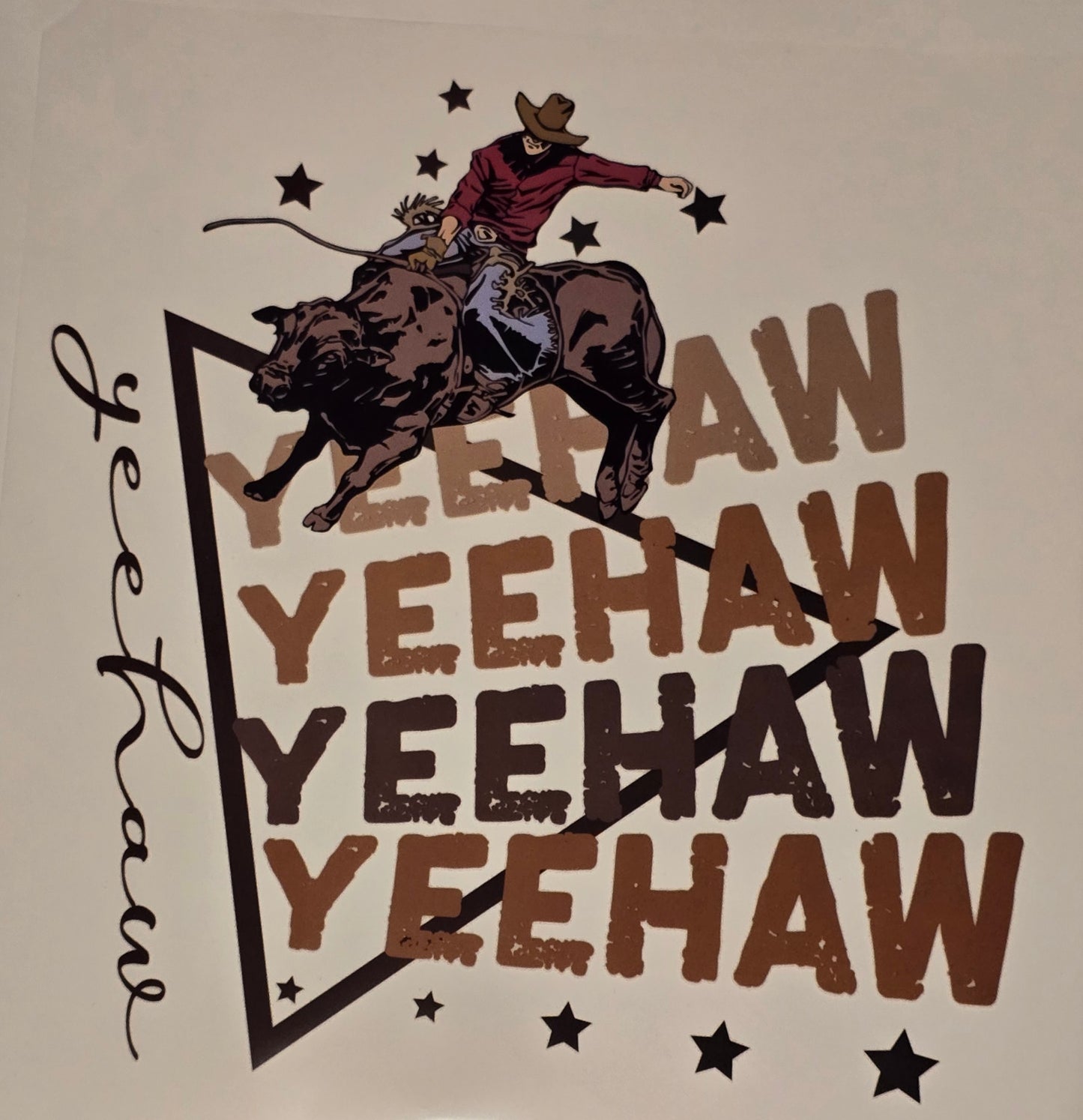 DTF Western "Yeehaw" Bull rider