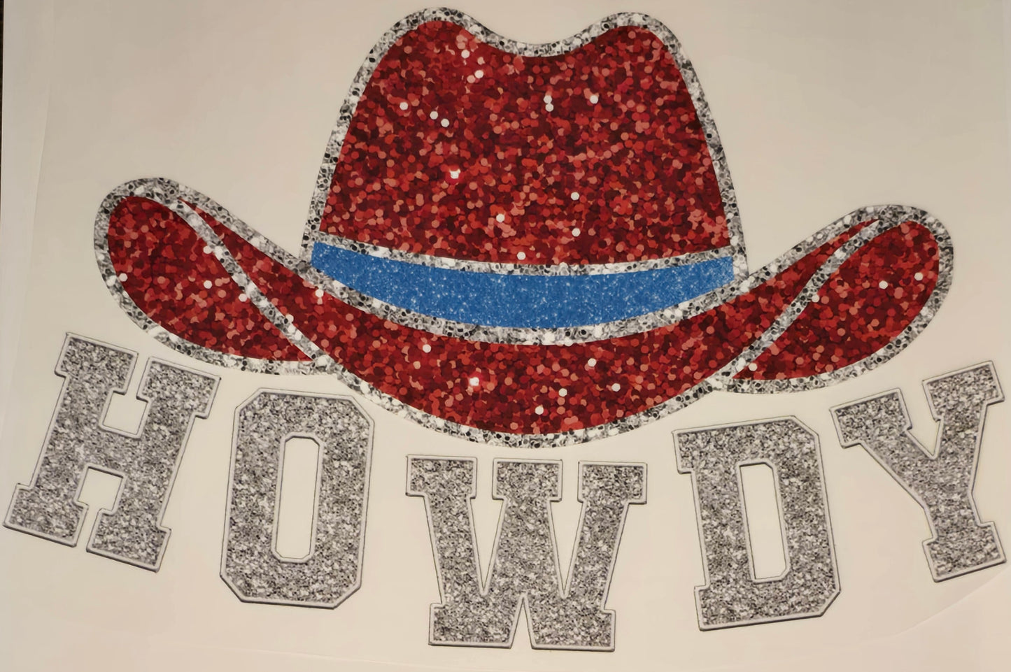 DTF Western "Howdy" Red Cowgirl Hat